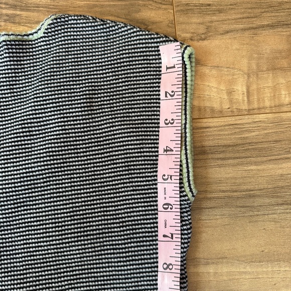 Vintage Free People Striped Cropped Sweater Tank - Picture 6 of 9